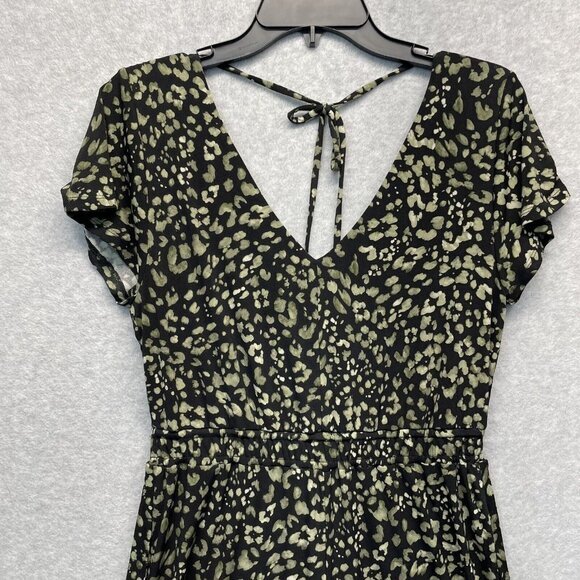 Tommy Bahama Wild One Jumpsuit Womens Small Black Wide Leg Stretch Jersey - Picture 2 of 16